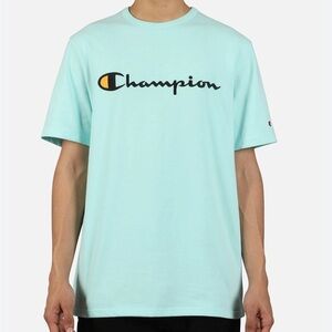 Champion Life Script Logo Tee